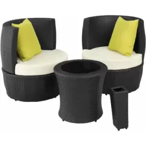 Image of Tectake - Rattan garden furniture set Nizza - garden tables and chairs, garden furniture set, outdoor table and chairs
