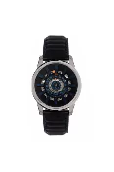 Image of Monterey Skeletonized Leather-Band Watch