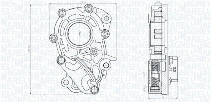 Image of MAGNETI MARELLI Oil Pump MAGNETI MARELLI 351516000106