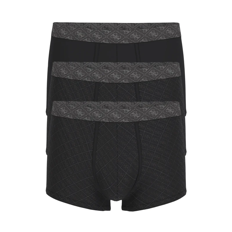 Image of Guess Printed boxer shorts Guess (x3) Noir Male 2XL