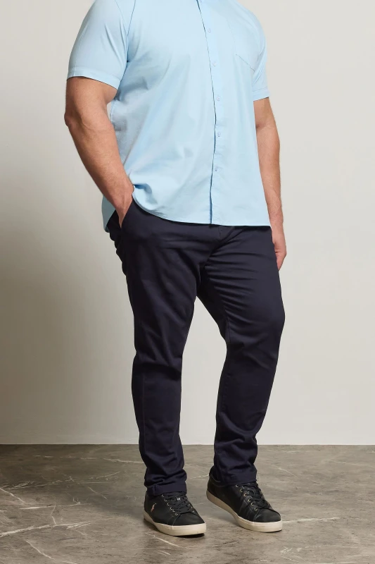 Image of BadRhino BadRhino Men Stretch Chinos in Dark Navy Size: 40R Dark Navy 40R Male 5059738087710