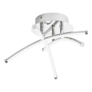 Image of Spa Mandra LED Cross Over Ceiling Light 11W Cool White Chrome