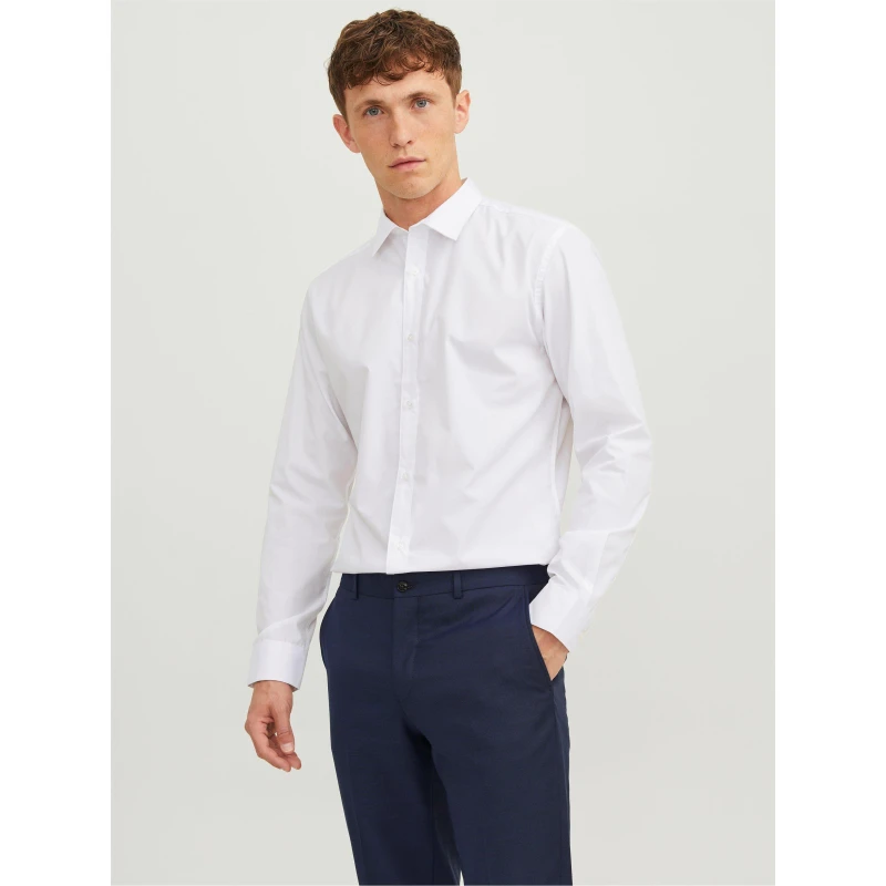 Image of Jack and Jones Joe Poplin Shirt Mens White male S