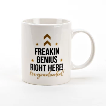 Image of Graduation Porcelain Mug - Freakin Genius