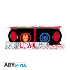 Image of Marvel - Iron Man And Spider-Manespresso Mugs
