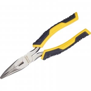 Stanley Control Grip Long Bent Nose Pliers 150mm