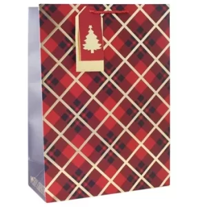 Image of Red Tartan Xlarge Bag