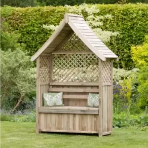 image of Norfolk Arbour with Storage Box - 1.48m x 0.67m x 2.26m