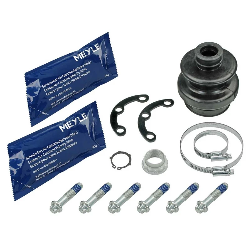 Image of MEYLE 014 003 0302 CV Boot Original Quality, Rear Axle, Rubber, with fastening/mounting material Rubber Bellow,drive shaft (194)