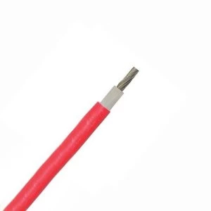 Image of Zexum 4mm Red Single Core TUV PV1-F Solar Photovoltaic PV Cable - 1 Meter
