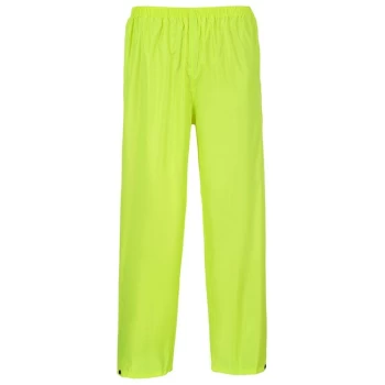 image of Portwest S441YERM - sz M Classic Adult Rain Trousers - Yellow