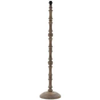 Image of Endon Elijah - 1 Light Floor Light Grey Washed Wood (Base only), E27