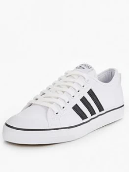 Image of adidas Originals Nizza - White/Black, Size 10, Women