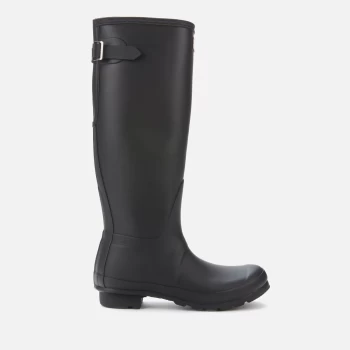Image of Hunter Womens Original Back Adjustable Wellies - Black - UK 3