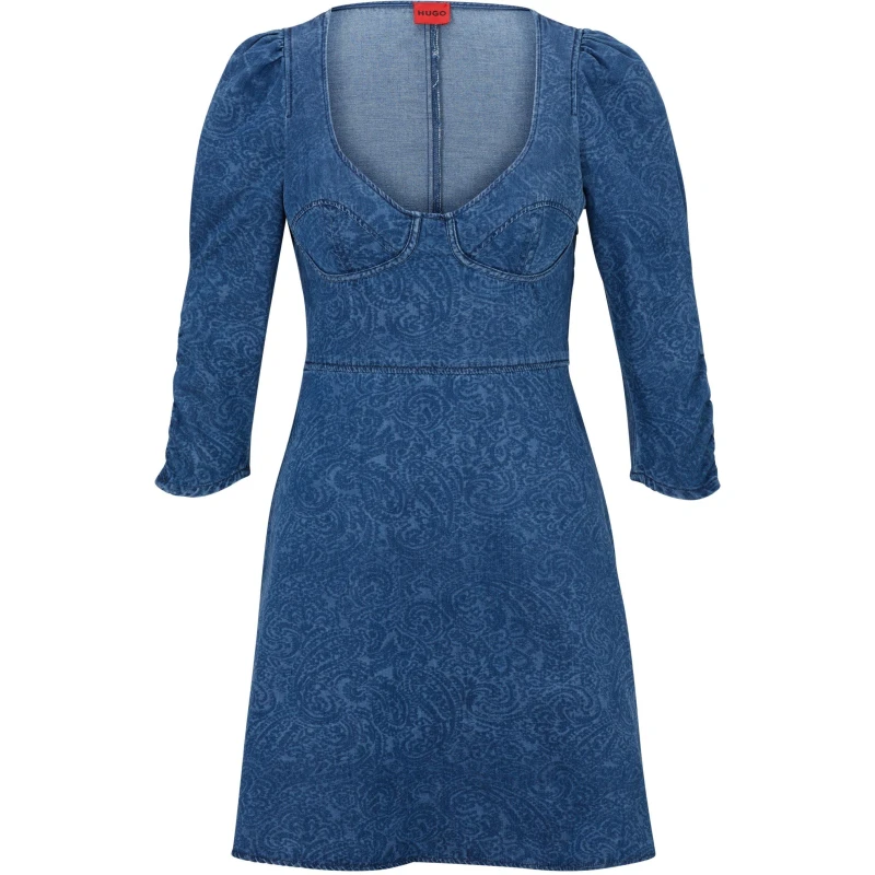 Image of Hugo Womens Kindara A-Line Dress Open Misc female 4 (XXS)