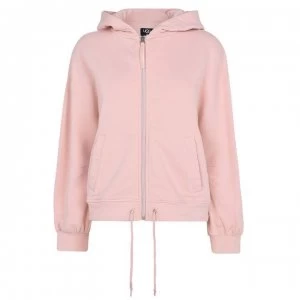 image of Ugg Half Moon Zip Through Hoodie - Rose Water