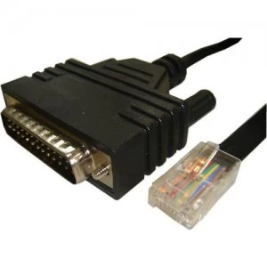 Image of Cisco CAB-CONAUX= serial cable Black 1.8 m DB25 RJ-45