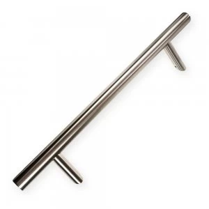 image of LocksOnline Satin Stainless Steel Cranked Door Pull Handle