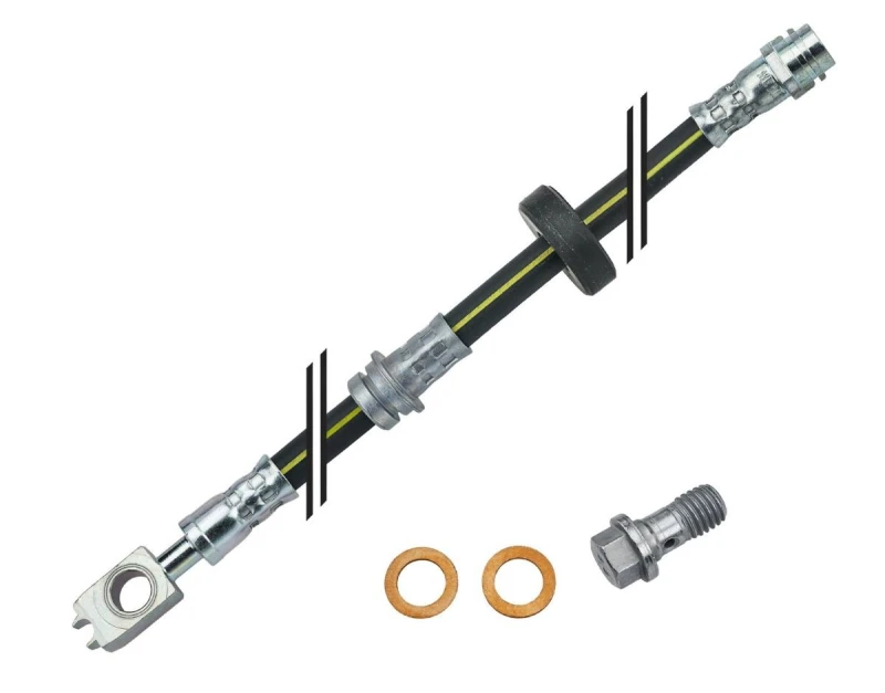 Image of MEYLE 100 525 0039 Brake Hose Original Quality, Front Axle, Banjo fitting Brake Hose (83)