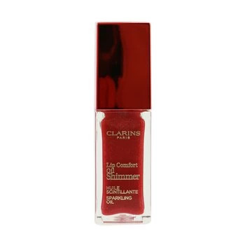 image of ClarinsLip Comfort Oil Shimmer - # 07 Red Hot 7ml/0.2oz