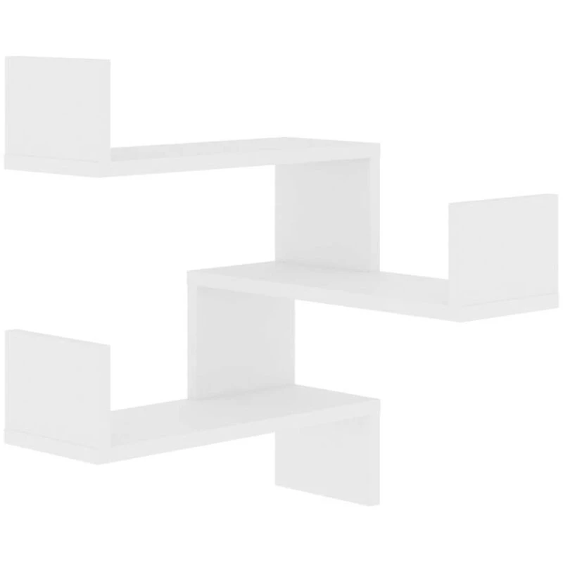 Image of VIDAXL Vidaxl - Wall Corner Shelf White 40x40x50cm Engineered Wood 8720286596418