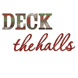 image of Fine Decor Wall Pops Deck the Halls Wall Sticker