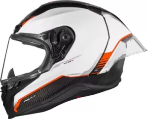 Image of Nexx X.R3R Carbon Helmet, white-red Size M white-red, Size M