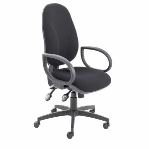 image of TC Office Maxi Ergo Chair with Fixed Arms, Black