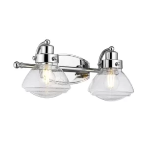 Image of Quoizel Scholar 2 Light Wall Light Polished Chrome IP44
