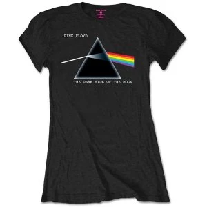 Image of Pink Floyd - Dark Side of the Moon Womens Large T-Shirt - Black