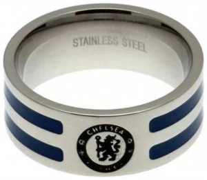 Image of Stainless Steel Chelsea Striped Ring - Size X.