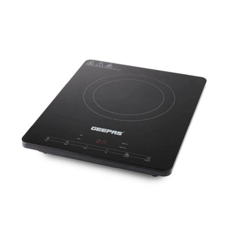 Image of Geepas Electric Induction Hob Portable Digital Touch Single Cooker 2000W Black unisex