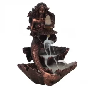 image of Bronze Mermaid Backflow Burner