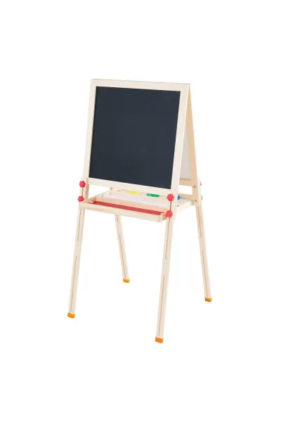 Image of Kids Easel Double Sided Magnetic White Black Drawing Board