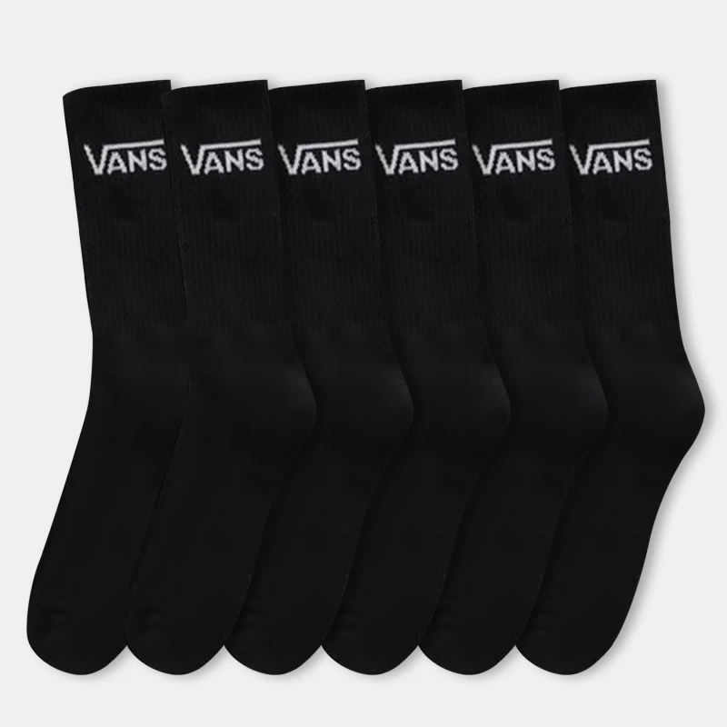 Image of Vans Mens Pack Crew Socks Black male 5.5 - 8