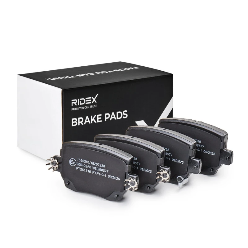 Image of RIDEX Brake pad set RIDEX 402B1838