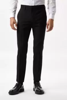 image of Skinny Fit Black Smart Trousers