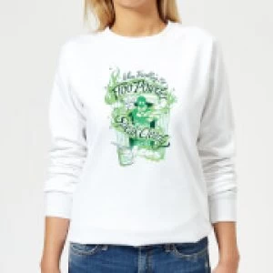 image of Harry Potter Floo Powder Womens Sweatshirt - White - 4XL