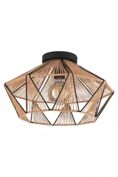 image of Adwickle IP20 Geometric Flush Ceiling Light