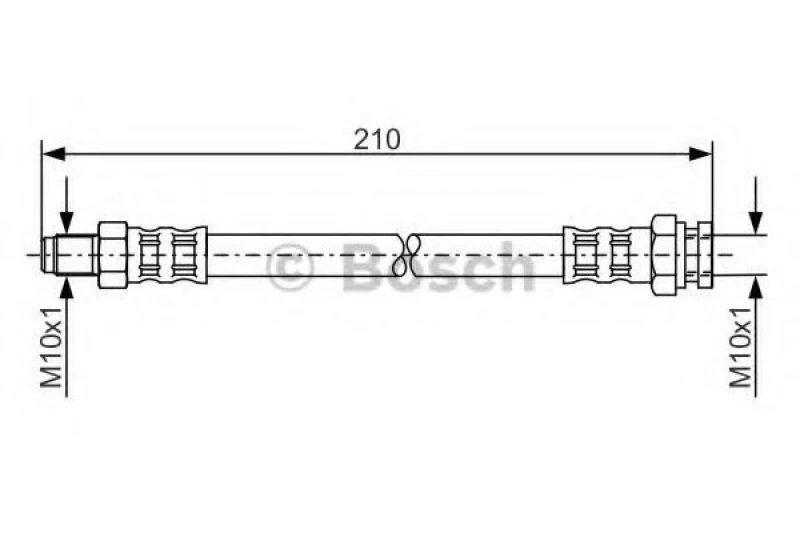 Image of Brake hose Bosch 1 987 476 877