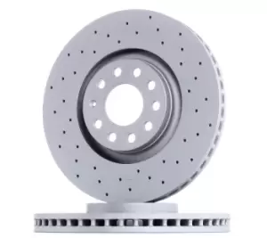 Image of ZIMMERMANN Brake disc AUDI,SEAT 100.1249.52 8E0615301AD Brake rotor,Brake discs,Brake rotors