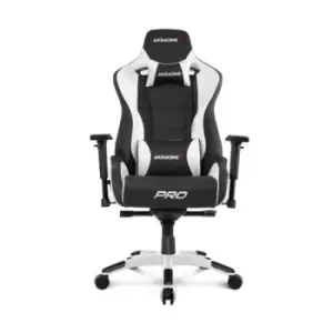 image of AKRacing Pro PC gaming chair Upholstered padded seat Black White