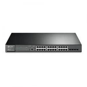 image of TP LINK JetStream 24-Port Gigabit PoE+ L2 Managed Switch