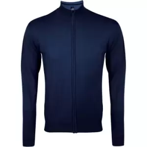 SOLS Mens Gordon Full Zip Cardigan (XXL) (Navy)