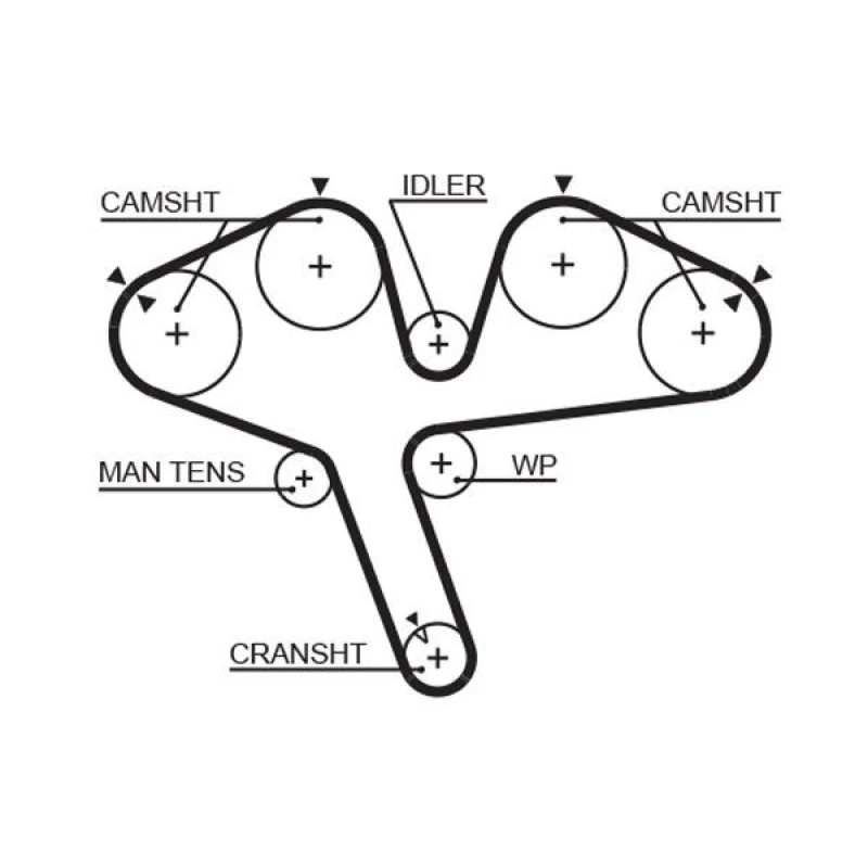 Image of GATES Timing Belt GATES 5376XS