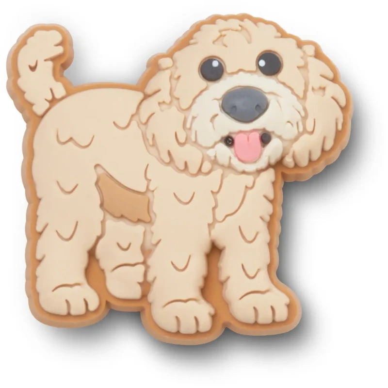 Image of Crocs Jibbitz Crocs Golden Doodle Puppy Dore Unisex TU