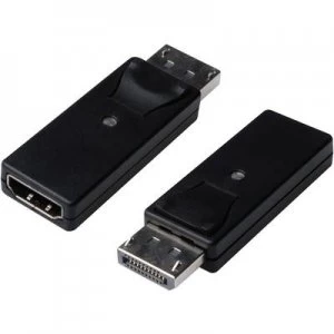 Image of Digitus DisplayPort / HDMI Adapter [1x DisplayPort plug - 1x HDMI socket] Black