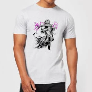 image of Magic The Gathering Liliana Character Art T-Shirt - Grey - 3XL