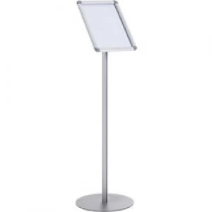 image of Bi-Office Freestanding Display Stand Curled Silver A4 1900 mm