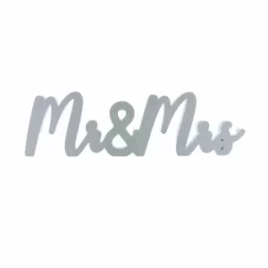 Image of Mr and Mrs Word Block White 56cm